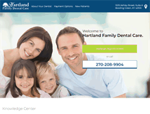Tablet Screenshot of hartlandfamilydentalcare.com
